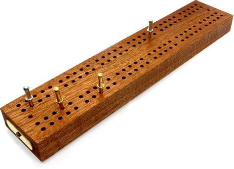 traditional cribbage board.